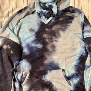 Blue tie dye hoodie